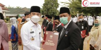 Di HAB Ke- 75 Bupati Way Kanan Bacakan Sambutan Kementrian Agama