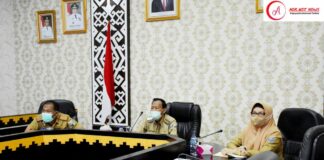 Walikota Metro Ikuti Rapat Pemberian Vaksin Untuk Masyarakat