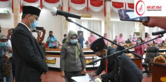 Walkot Metro Hadiri Rapat Pari Purna. Tentang Sumpah Anggota DPRD Pengganti