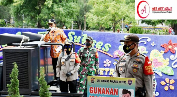 Walkot Metro Dan Tim Gabungan Lakukan Sosialisasi Cegah C-19 Di Metro Timur