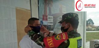 Babinsa Koramil 427- 03/BLU Laksanakan Himbauan Kepada Aparatur Desa Tanjung Raja