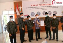 KPU Tetapkan Pasangan Bupati Way Kanan Dan Wakbup Terpilih Pilkada 2020