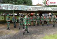 Komandan kodim 0427/way kanan Melaksanakan Kunjungan Kerja Ke Koramil 427-06/Baradatu