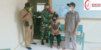 Babinsa Koramil 427-01/Pakuan Ratu Dan Aparatur Kampung Terus Himbau Penerapan Adaptasi Kebiasaan Baru Pada