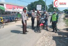 Serma Suroso Himbau Warga Raman Utara Patuhi Protkes Cegah Penyebaran Covid-19