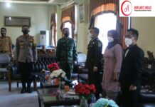 Dandim 0429/Lamtim Hadiri Rapat Paripurna DPRD Pengumuman Penetapan Pasangan Cabup Dan Cawabup Lamtim