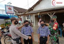 Personil Gabungan Himbau Masyarakat Taati Prokes, Guna Cegah Penyebaran Covid-19