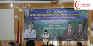 Bupati RAS hadiri Pisah Sambut Kepala Kemenag Way Kanan