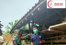 Babinsa Koramil 427-01/ Pakuan Ratu Komsos Dengan Warga Peternak Kambing