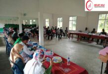 Babinsa Koramil 427-03/BLU Laksanakan Pembukaan Diklatsar Banser Dikampung Karya Agung