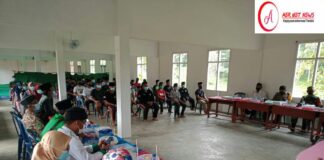 Babinsa Koramil 427-03/BLU Laksanakan Pembukaan Diklatsar Banser Dikampung Karya Agung