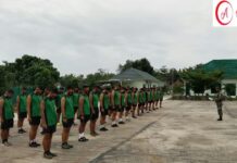 Kodim 0429/Lamtim Rutin Berolahraga Guna Jaga Imun Tubuh Ditengah Pandemi Covid-19