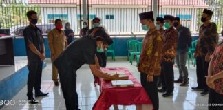 Kampung Banjar Baru Kukuhkan Panitia Pilkam Sekaligus Rapat Kordinasi