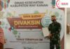 Dandim Bersama Forkopimda Way Kanan Jadi Pelopor Suntik Vaksin Covid- 19 Bagi Masyarakat