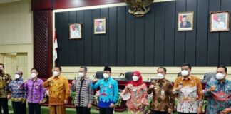 Bupati Lampung Tengah Hadiri Sosialisasi Membangun Pemahaman Dalam Pengisian Jabatan Pimpinan Tinggi di Instansi Pemerintah Kabupaten/Kota