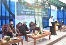 Kang Dawam Himbau Masyarakat Untuk Tetap Patuhi Protokol Kesehatan, Pada Kegiatan Baksos Peringati Hari Bhakti Adhyaksa ke-61
