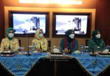 TP PKK KABUPATEN LAMPUNG TENGAH SAMBUT TP PKK KABUPATEN MUARA ENIM DI RUANG BJW