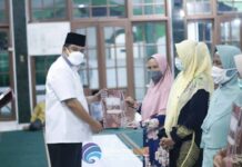 Bupati LAMPUNG TENGAH MENGHADIRI ACARA STUDI BERSAMA KOMUNITAS KOTAGAJAH DI MASJID AGUNG ASH-SHULAHA