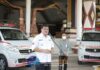 PEMKAB LAMPUNG TENGAH DAPAT BANTUAN CSR AMBULANCE DARI BANK LAMPUNG