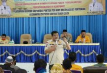BUPATI DAN WAKIL BUPATI LAMPUNG TENGAH TEMUAN & TAMPAK TAPAP DENGAN GAPOKTAN, POKTAN, P3A, Aktivis PERTANIAN & PENERIMA PKH DI KABUPATEN SEPUTIH BANYAK