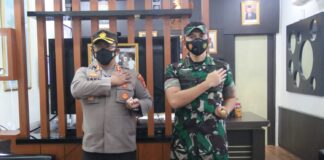 Dandim 0439/Lamtim, Letkol Czi Indra Triwanto S.H Sambangi Polres Lamtim