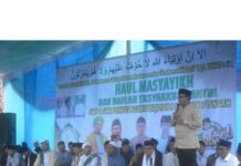 Wakil Bupati Lamteng Hadiri Haul Masyayikh Haflah Tasyakur Santri