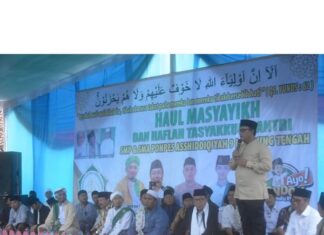 Wakil Bupati Lamteng Hadiri Haul Masyayikh Haflah Tasyakur Santri