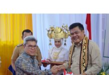 Bupati Lamteng Hadiri Acara Pencanangan Zona Integritas