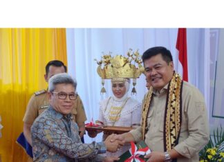 Bupati Lamteng Hadiri Acara Pencanangan Zona Integritas