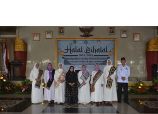 TP-PKK dan DWP Lamteng Gelar Halal Bihalal 1443 H