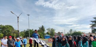 Bupati Buka Sekaligus Melepas Peserta Jalan Sehat HUT KORPRI Ke-51 Kab Lamtim