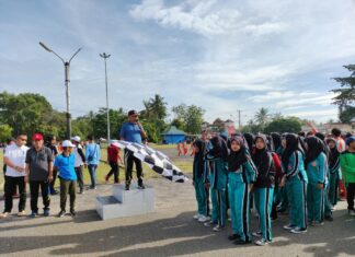 Bupati Buka Sekaligus Melepas Peserta Jalan Sehat HUT KORPRI Ke-51 Kab Lamtim