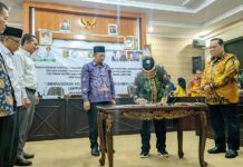 Bupati Lamtim Tanda tangani Nota Kesepahaman (MOU), dan FGD Tematik