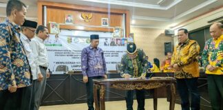 Bupati Lamtim Tanda tangani Nota Kesepahaman (MOU), dan FGD Tematik