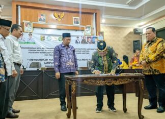 Bupati Lamtim Tanda tangani Nota Kesepahaman (MOU), dan FGD Tematik