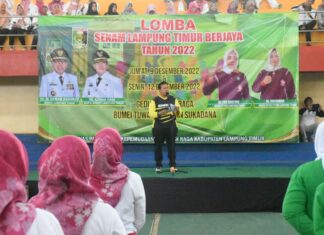 Azwar Hadi Buka Lomba Senam Lampung Timur Berjaya Antar OPD