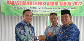 Azwar Hadi Disaksikan KAHMI Lampung Timur Resmikan Sekretariat HMI Cabang Persiapan Kabupaten Setempat