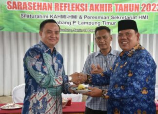 Azwar Hadi Disaksikan KAHMI Lampung Timur Resmikan Sekretariat HMI Cabang Persiapan Kabupaten Setempat