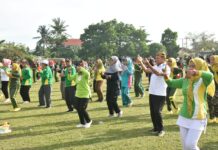 M. Dawam Rahardjo Hadiri Germas UPTD Puskesmas Braja Caka