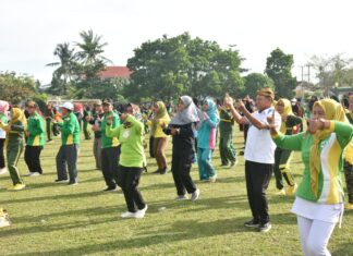 M. Dawam Rahardjo Hadiri Germas UPTD Puskesmas Braja Caka