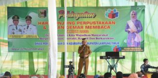 Bupati Lamtim Buka Hari Kunjung Perpustakaan dan Bulan Gemar Membaca