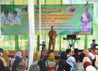 Bupati Lamtim Buka Hari Kunjung Perpustakaan dan Bulan Gemar Membaca