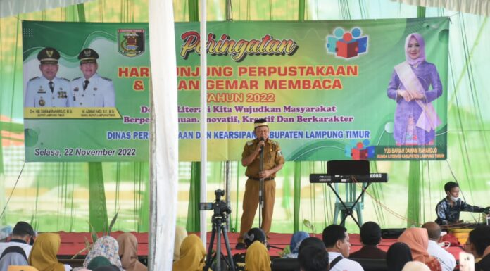 Bupati Lamtim Buka Hari Kunjung Perpustakaan dan Bulan Gemar Membaca