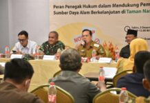 Wakil Bupati Lampung Timur Membuka WorkshopPeran Penegak Hukum Dalam Mendukung Pembangunan dan Pemanfaatan Sumberdaya Alam Secara Berkelanjutan