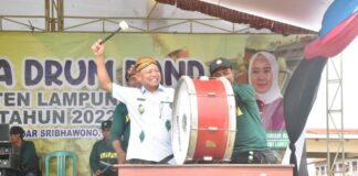 M. Dalam Rahardjo Buka Lomba Drum Band Se-Kabupaten Lampung Timur
