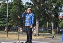 Bupati Lampung Timur Jadi Inspektur Upacara Peringati Hari Sumpah Pemuda Ke-94