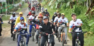 Wabup Lamtim Hadiri Gowes Sepeda Sehat di Batanghari