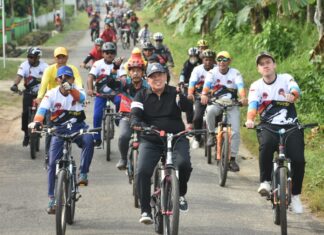 Wabup Lamtim Hadiri Gowes Sepeda Sehat di Batanghari
