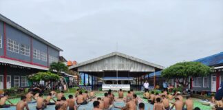 Warga Binaan Rutan Sukadana, Ikuti Olahraga Dan Berjemur Pagi