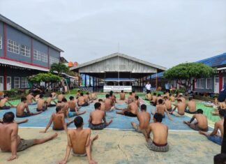 Warga Binaan Rutan Sukadana, Ikuti Olahraga Dan Berjemur Pagi